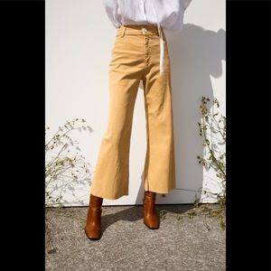 Zara Marine Straight Jeans Yellow 6/28 Kamm style